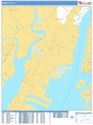 Jersey City Digital Map Basic Style